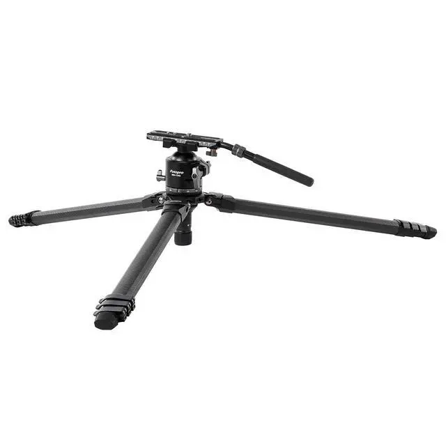 Alt view image 3 of 7 - FotoPro Origin O-10 Carbon Fiber Tripod wIth MH-13Q Ball Head, Gray