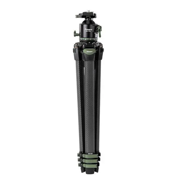 Alt view image 5 of 7 - FotoPro Origin O-10 Carbon Fiber Tripod wIth MH-13Q Ball Head, Green
