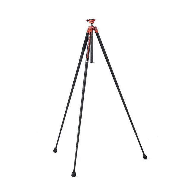 Alt view image 5 of 7 - FotoPro X-Aircross 3 Lite 5-Section Carbon Fiber Travel Tripod with FPH-32Q Ball Head, Flame Orange