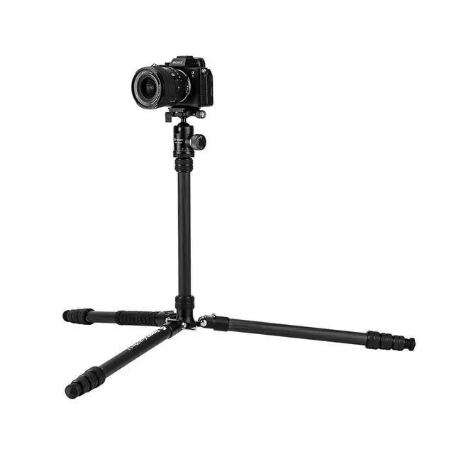 Alt view image 3 of 7 - FotoPro X-Go Plus E2 4-Section Carbon Fiber Tripod/Monopod with FPH-52QP Ball Head