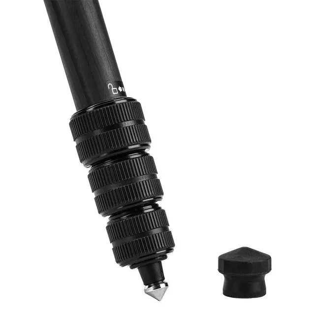 Alt view image 7 of 7 - FotoPro X-Go Plus E2 4-Section Carbon Fiber Tripod/Monopod with FPH-52QP Ball Head