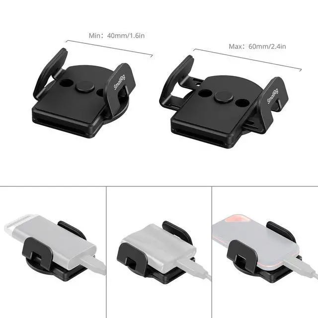 Alt view image 5 of 7 - SmallRig Mounting Clamp for External SSD