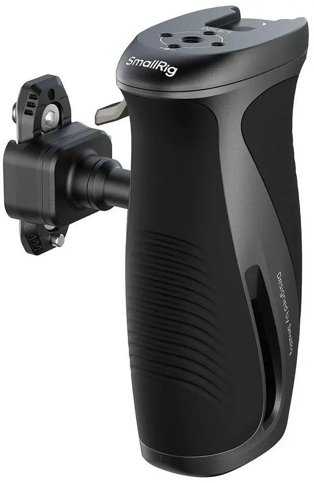 Main image of SmallRig Rotating Side Handle with HawkLock H21 Quick Release NATO Clamp, Black