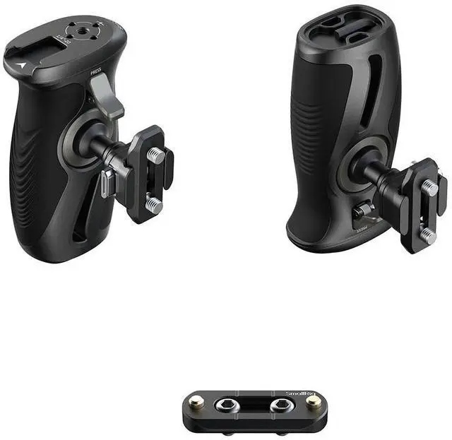 Alt view image 4 of 7 - SmallRig Rotating Side Handle with HawkLock H21 Quick Release NATO Clamp, Black