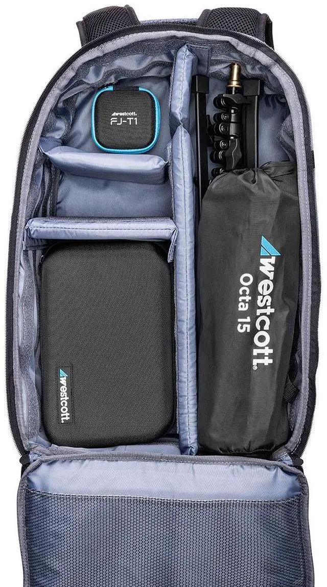 Alt view image 2 of 7 - Westcott FJ100 100Ws Strobe Backpack Kit with Multi-Brand Wireless Trigger