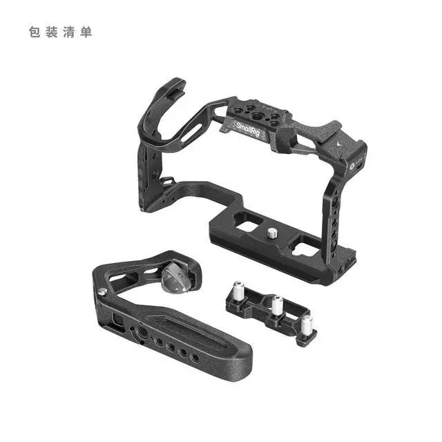 Alt view image 10 of 14 - SmallRigBlack MambaCamera Cage for Canon R6 Mark III,Quick Release Plate for Arca-Type, Film Movie Making Camera Video Cage with Shoe Mount, 1/4''-20 & 3/8''-16 Threaded Holes