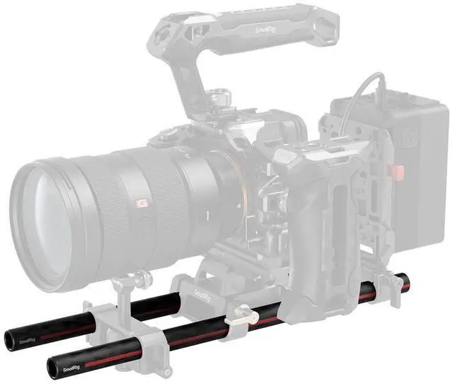Alt view image 4 of 4 - SmallRig 12" 15mm Carbon Fiber Rod, Pair