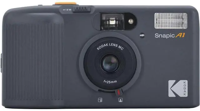 Alt view image 6 of 12 - Kodak Snapic A1 35mm Film Camera (Rhino Gray)