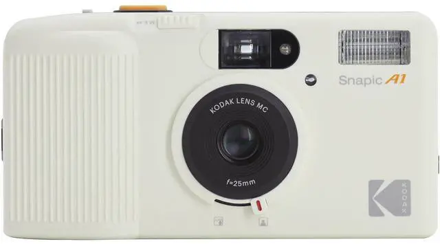 Alt view image 7 of 7 - Kodak Snapic A1 35mm Film Camera (Ivory White)