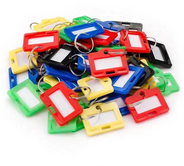 Main image of Barska Small Assorted Colors Key Tags for Key Cabinets, 50-Pack