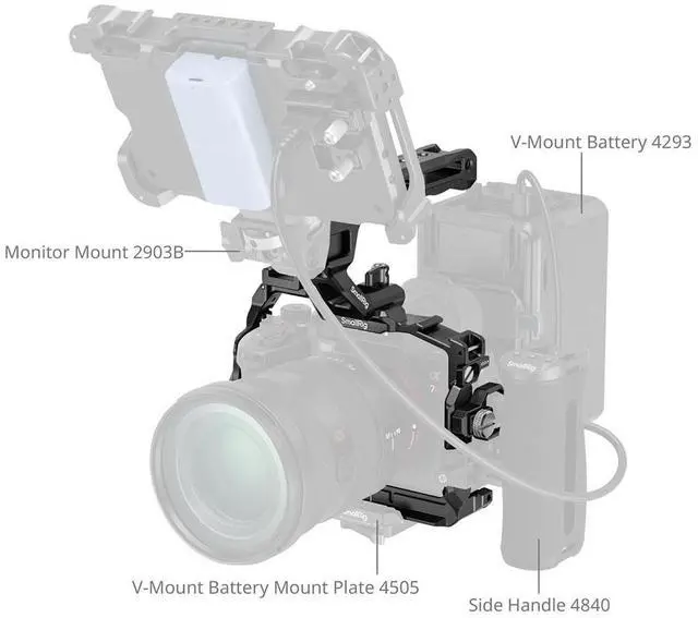 Alt view image 6 of 7 - SmallRig Full Cage Kit for Sony Alpha 7R VI Camera