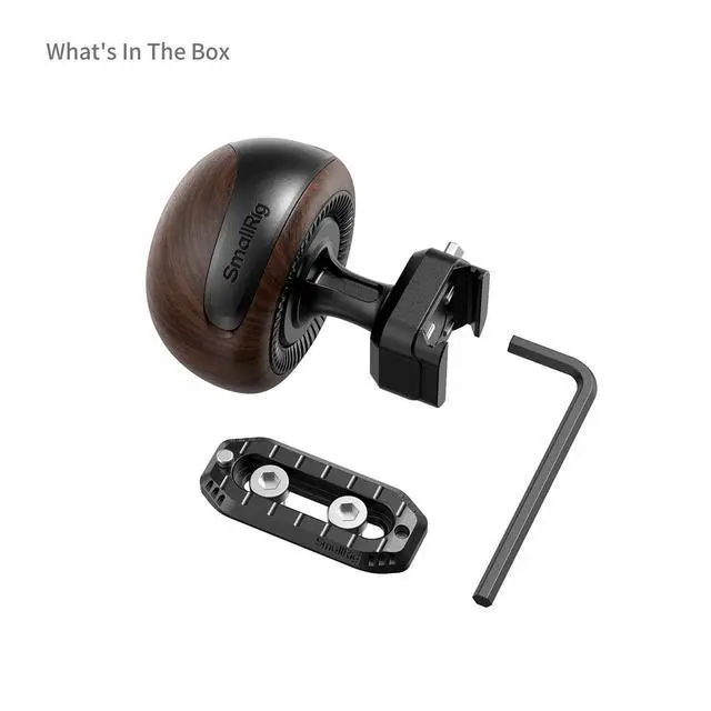 Alt view image 3 of 5 - SmallRig HawkLock H21 Quick Release mini Wooden Side Handle
