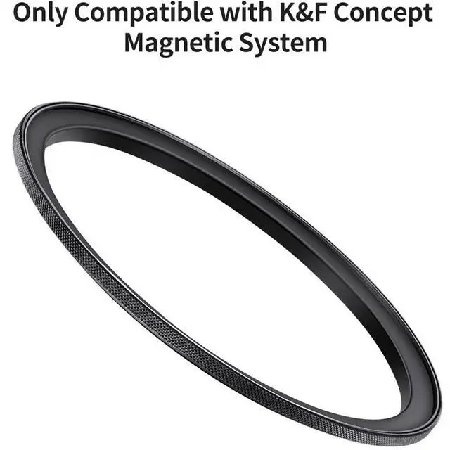 Alt view image 3 of 6 - K&F Concept Nano-X Series Magnetic Lens Filter Step-Up Adapter (77 to 82mm)