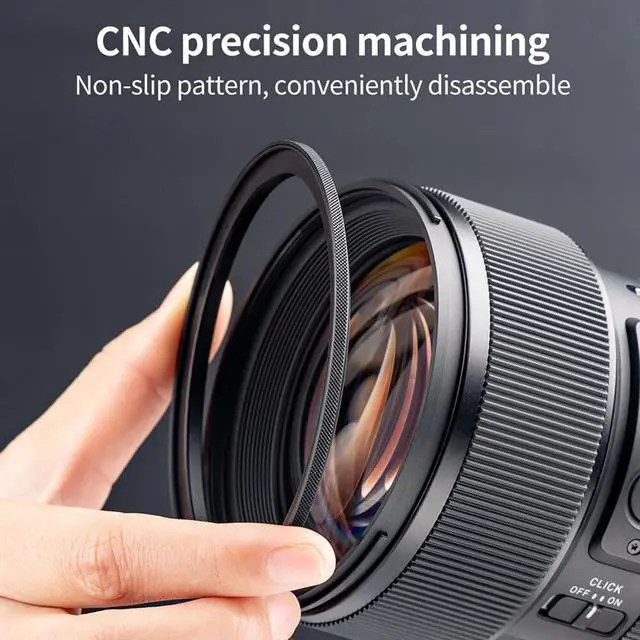 Alt view image 4 of 6 - K&F Concept Nano-X Series Magnetic Lens Filter Step-Up Adapter (77 to 82mm)