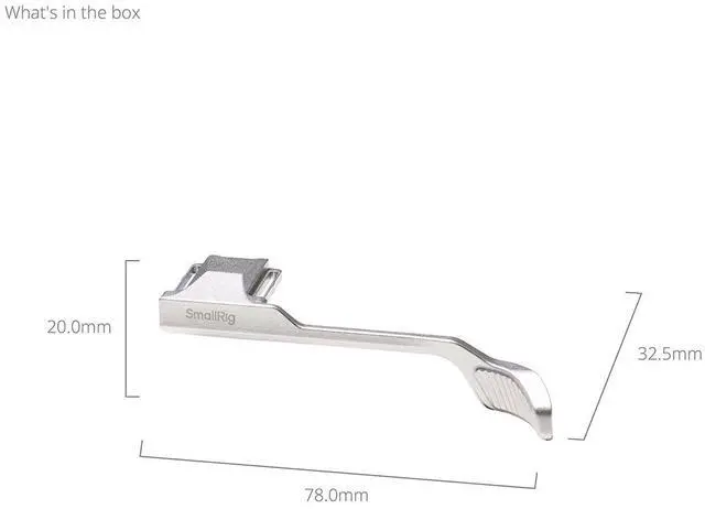 Alt view image 3 of 3 - SmallRig Thumb Grip for Panasonic LUMIX L10 Camera, Silver