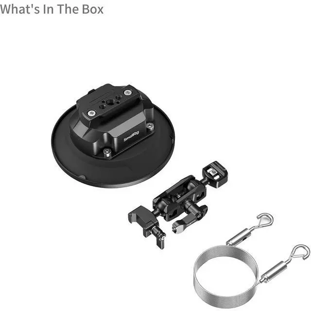 Alt view image 2 of 5 - SmallRig 5" Electric Suction Cup Mount with Magic Arms Kit, Black