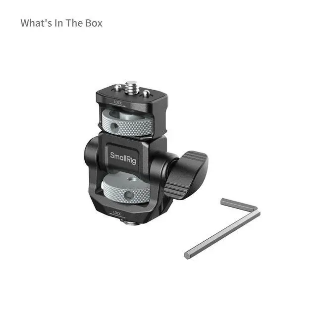 Alt view image 3 of 7 - SmallRig Monitor Support for Horizontal & Vertical Shooting with ARRI 3/8"-16 Locating Screw 6314