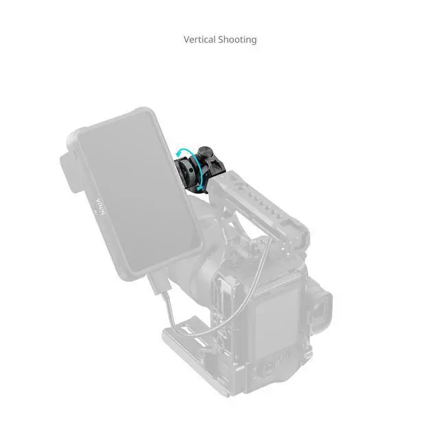 Alt view image 7 of 7 - SmallRig Monitor Support for Horizontal & Vertical Shooting with ARRI 3/8"-16 Locating Screw 6314