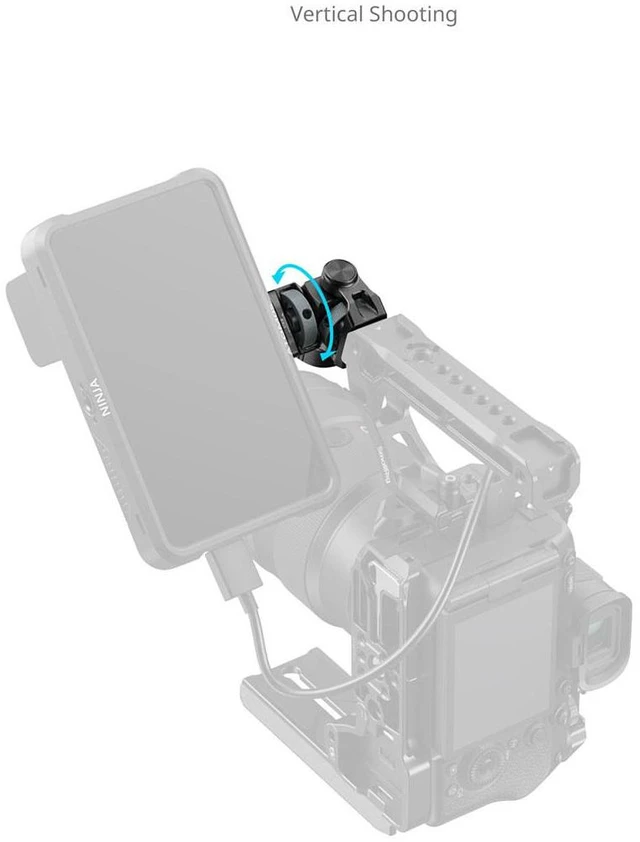 Alt view image 7 of 7 - SmallRig Monitor Mount for Horizontal and Vertical Shooting - Black