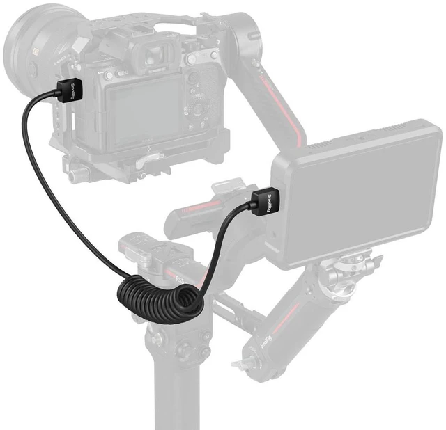 Alt view image 5 of 6 - SmallRig 47.1" HDMI Type-A to HDMI Type-A Coiled Data Cable
