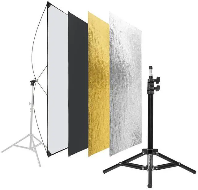 Main image of Glow 35x70" Reflector Panel Kit, Bundle with 3.3' Backlight Stand