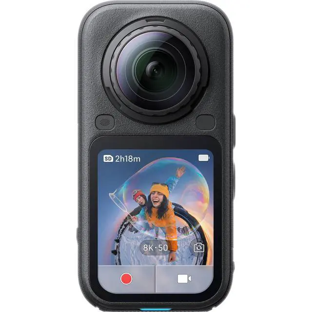 Alt view image 2 of 7 - Insta360 X6 8K 360 Action Camera Standard Bundle, Midnight Black