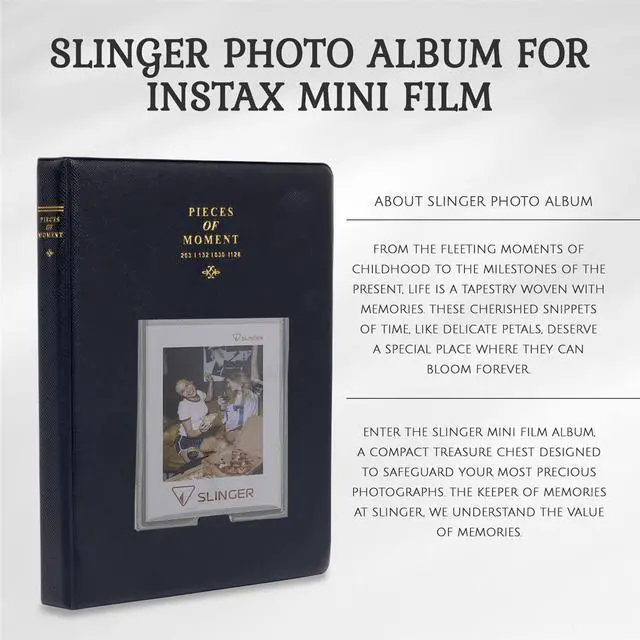 Alt view image 2 of 7 - Slinger Photo Album for Instax Mini Film, Black
