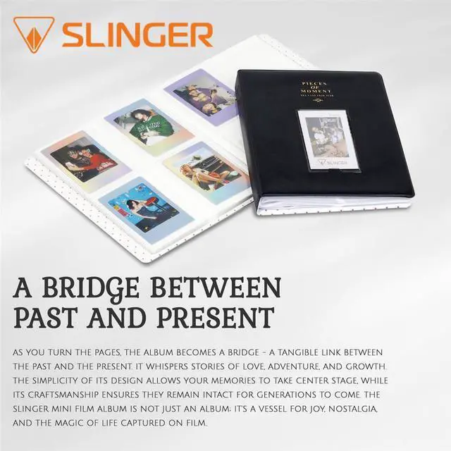 Alt view image 4 of 7 - Slinger Photo Album for Instax Mini Film, Black