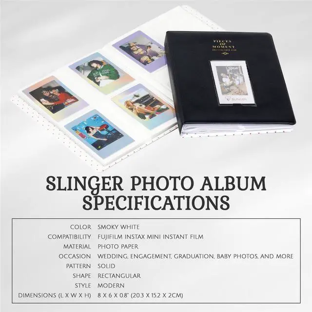 Alt view image 7 of 7 - Slinger Photo Album for Instax Mini Film, Black