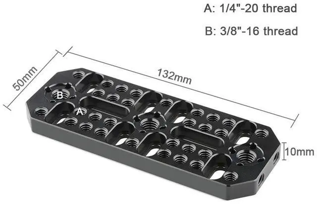 Alt view image 4 of 5 - CAMVATE Multi-Purpose Mounting Cheeseplate for URSA Mini