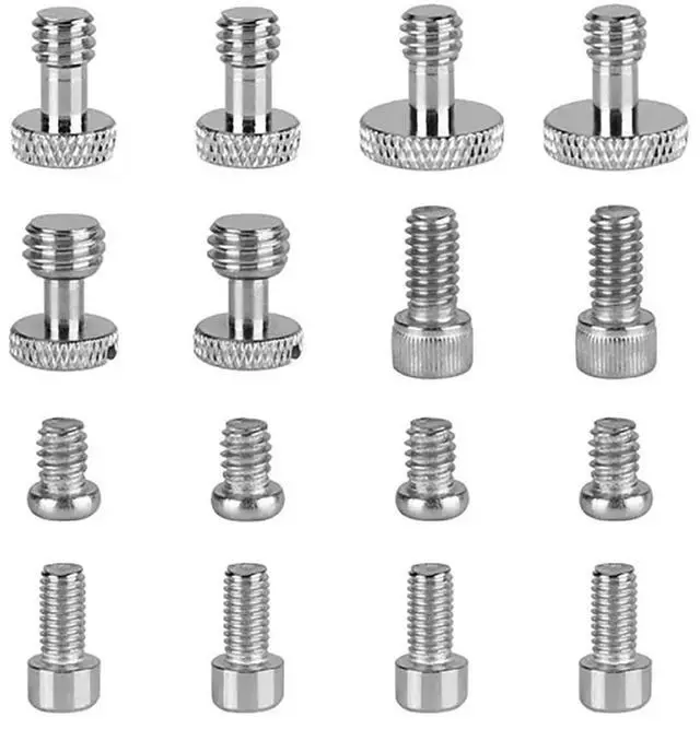 Main image of CAMVATE 1/4"-20, 3/8"-16 and M5 Thread Screw Assortment Kit for Camera Cage Rig and Accessories, 16 Pieces