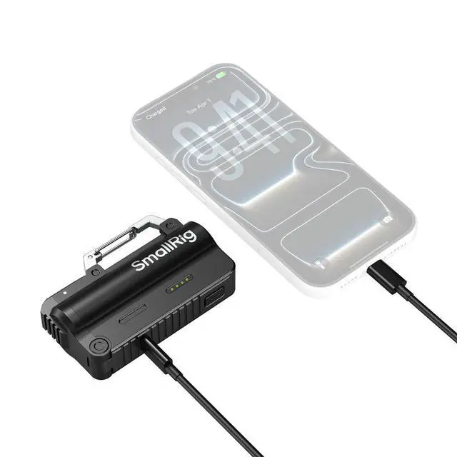Alt view image 3 of 7 - SmallRig 5000mAh Battery and Charger Kit for 21700 Battery (Black) 6090