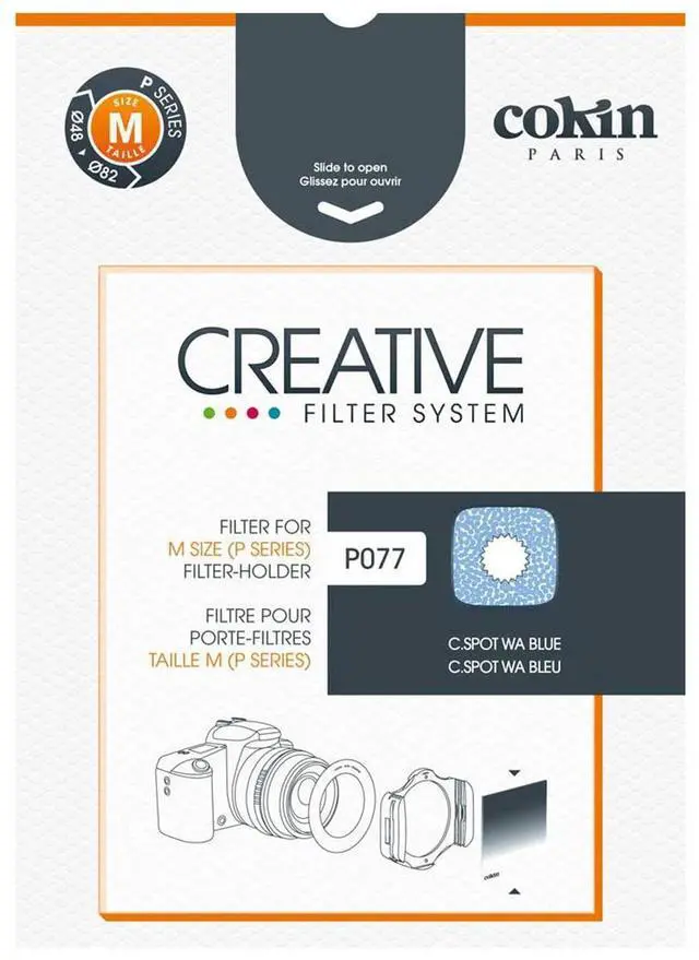 Alt view image 2 of 3 - Cokin P77 Blue Diffuser Filter with Center Spot for Wide Angle Lenses, P-Series