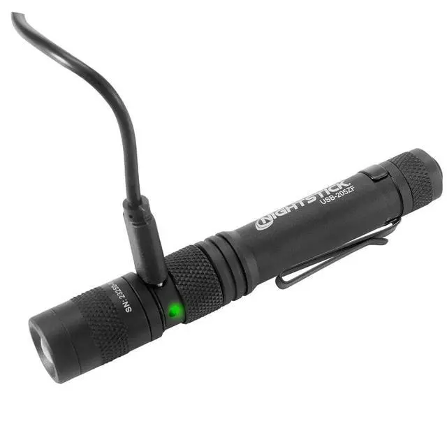 Alt view image 3 of 7 - Nightstick USB-205ZF USB-C Rechargeable Zoom-Focus LED Penlight, Black