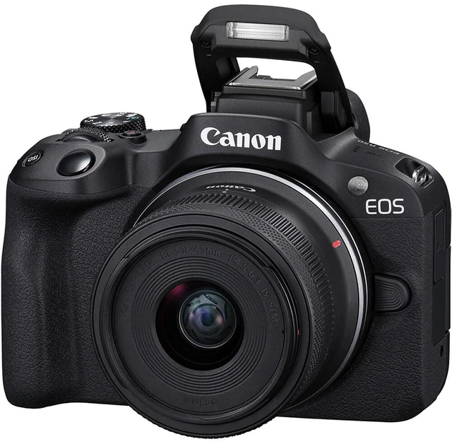 Alt view image 4 of 7 - Canon EOS R50 Mirrorless Camera with RF-S 18-45mm f/4.5-6.3 IS STM Lens, Black