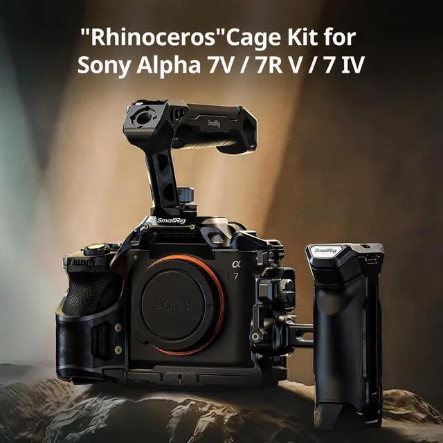 Main image of SmallRig Rhinoceros Full Camera Cage Kit for Sony Alpha 7 V/7R V/7 IV/7S III/7R IV, Black