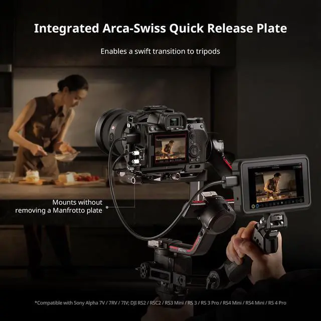 Alt view image 7 of 7 - SmallRig Rhinoceros Full Camera Cage Kit for Sony Alpha 7 V/7R V/7 IV/7S III/7R IV, Black