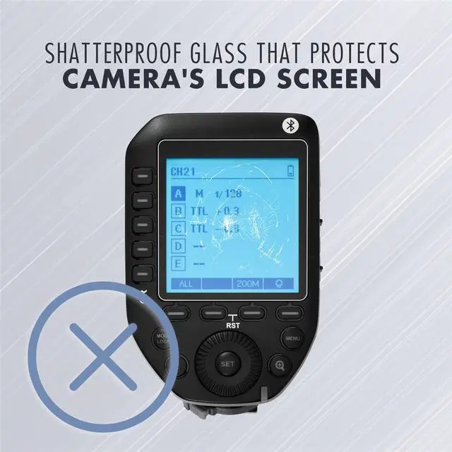 Alt view image 3 of 7 - ProOptic Glass Screen Protector Ultra for Flashpoint R2 XPro II Wireless Flash Trigger