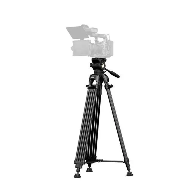 Alt view image 2 of 7 - SmallRig FSD14 FreeSpeed Heavy-Duty Aluminum Tripod with Fluid Head, Black