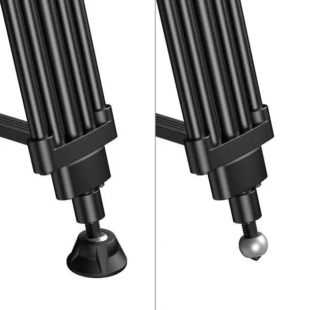Alt view image 6 of 7 - SmallRig FSD14 FreeSpeed Heavy-Duty Aluminum Tripod with Fluid Head, Black