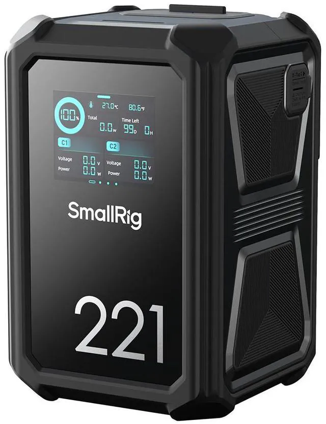 Main image of SmallRig X221 221.4Wh 14.76V 15000mAh X-Touch Smart Triple-Proof Lithium-ion V-Mount Battery, Black