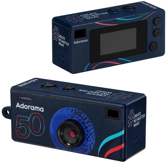 Main image of Aries CharmSnap Mini Keychain Digital Camera, Adorama 50 Year Edition