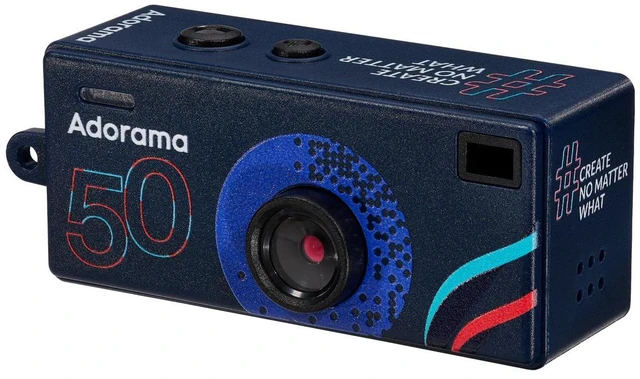 Alt view image 3 of 7 - Aries CharmSnap Mini Keychain Digital Camera, Adorama 50 Year Edition