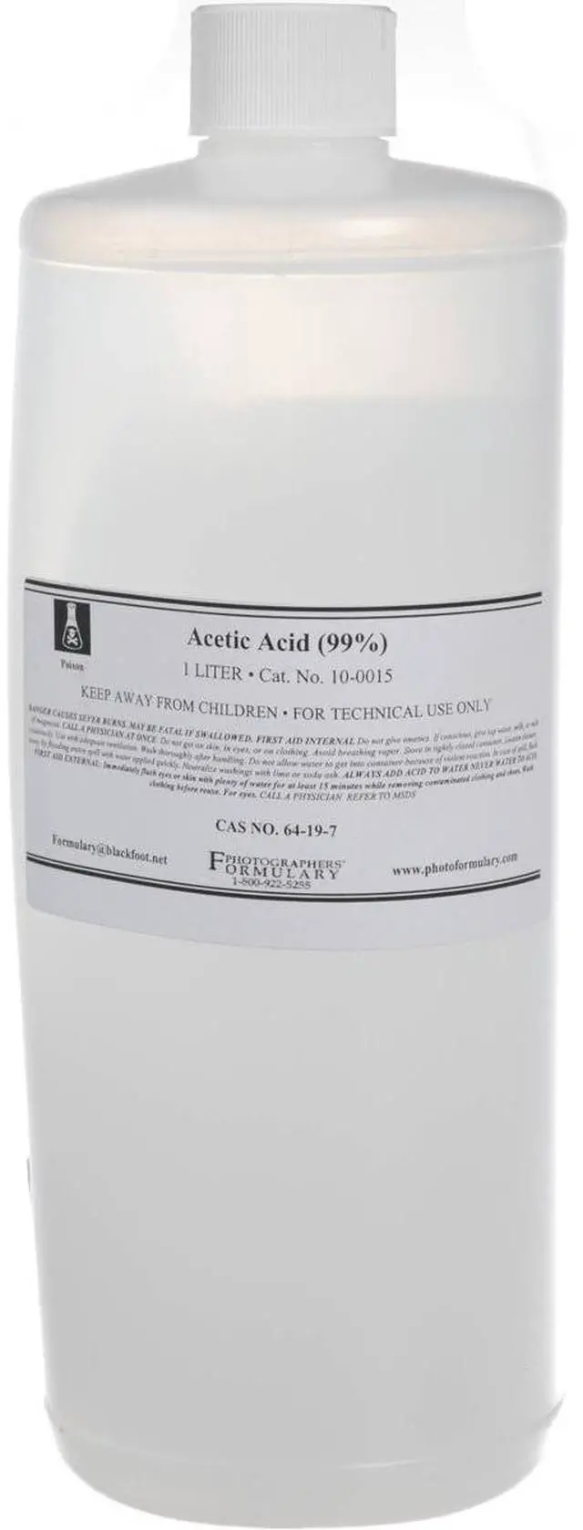 Main image of Photographers' Formulary 1L Glacial Acetic Acid, Hazmat