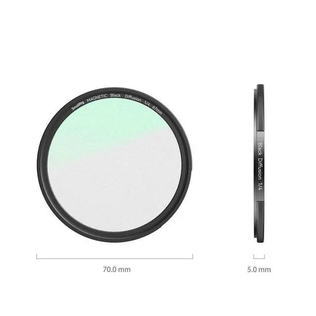 Alt view image 4 of 7 - SmallRig 67mm Attachable 1/4 Effect Black Mist Filter