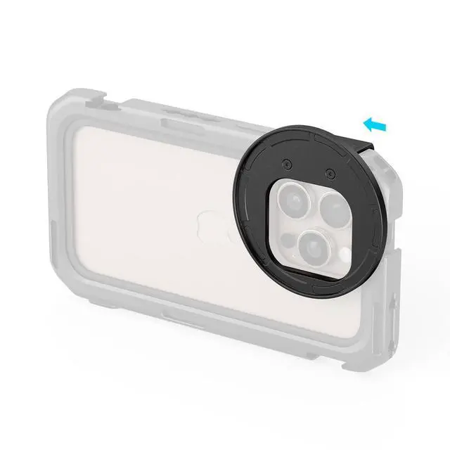 Alt view image 2 of 2 - SmallRig 67mm Magnetic Side Mount Filter Adapter for iPhone 16 Series Cage