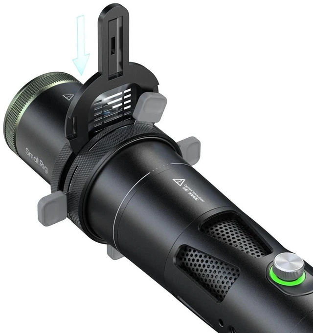 Alt view image 7 of 7 - SmallRig RF 20C 20W Daylight Portable Focusable LED Video Light with SP Air Spotlight Lens Kit