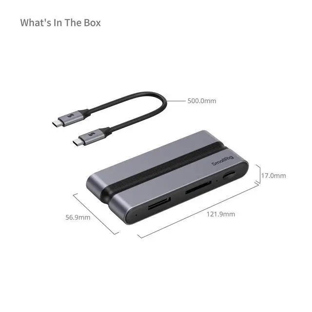 Alt view image 4 of 7 - SmallRig 90W 9-in-1 USB-C Docking Station with CFexpress Type-A Slot