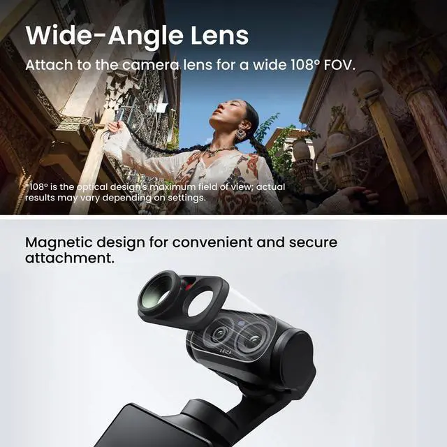 Alt view image 5 of 7 - Insta360 Luna Ultra 8K Dual-Lens Gimbal Camera Creator Bundle, White