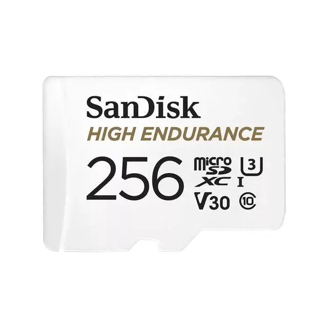 Alt view image 2 of 2 - SanDisk 256GB SanDisk High Endurance microSDHC Card with Adapter BUN A